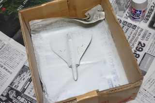 ドキドキの缶スプレー塗装